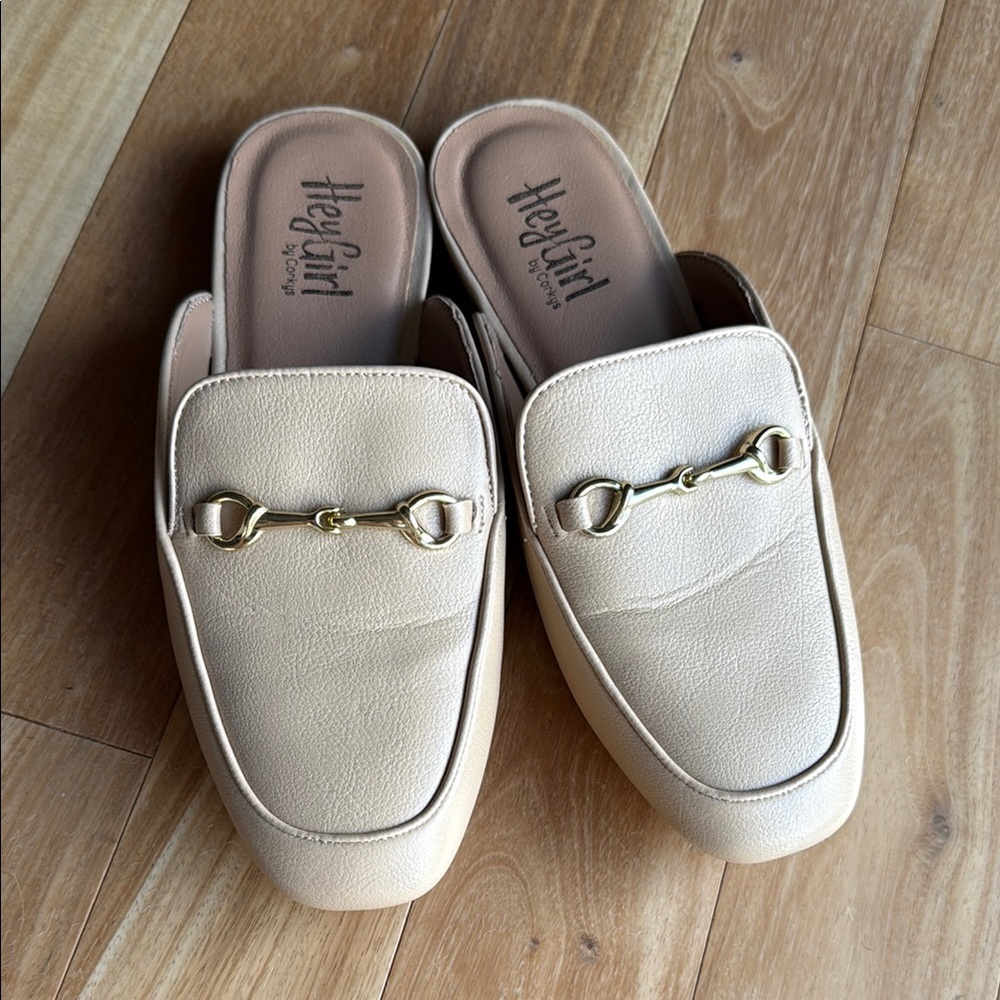 Beige Slip-On Loafers